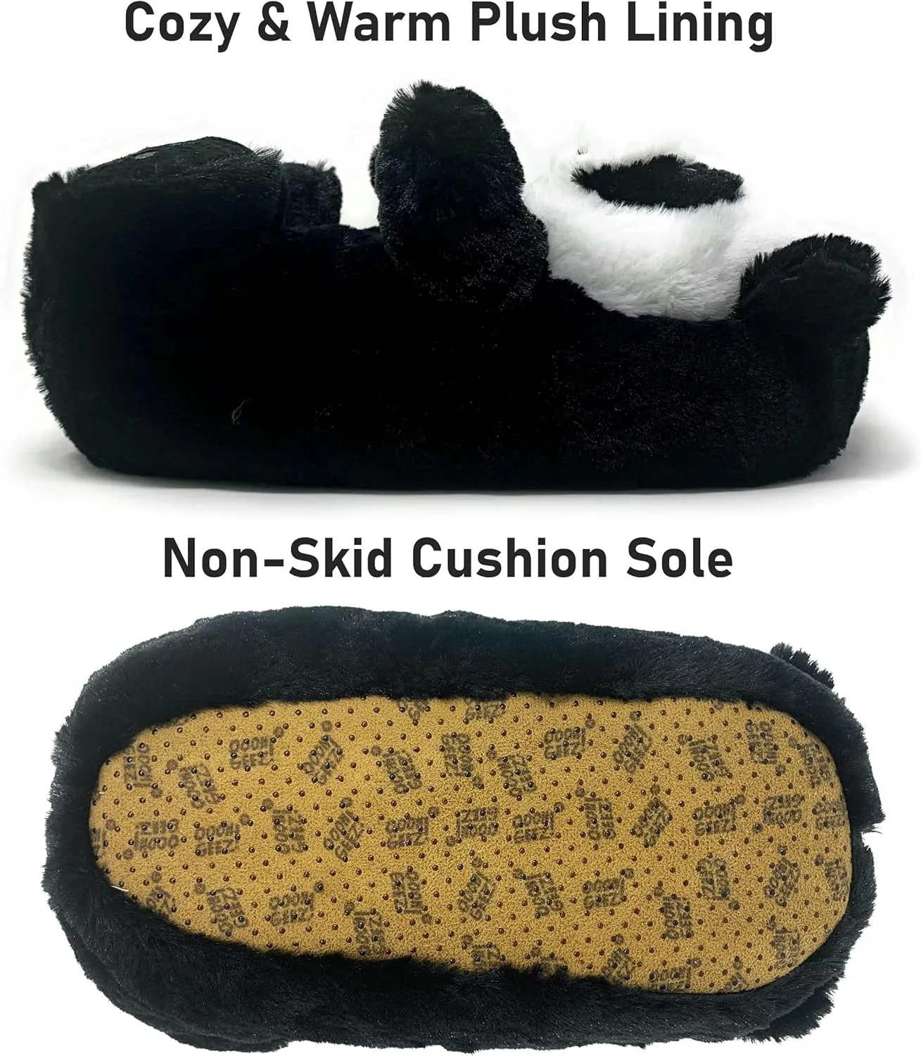 ooohyeah Funny Animal Hug Slippers for Women, Cute Plush Cozy Warm Slippers, Novelty Slippers with Grippers