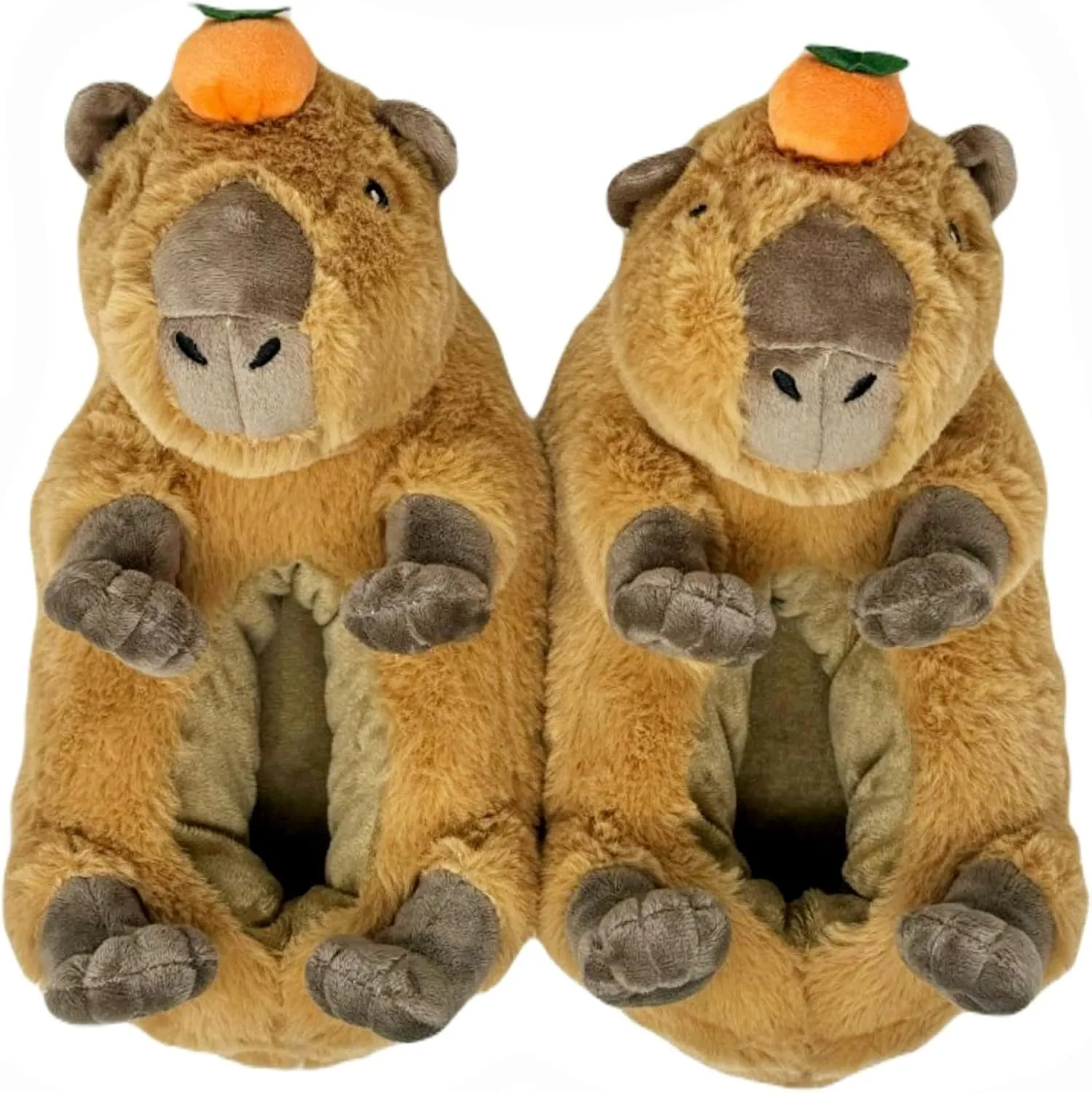 ooohyeah Funny Animal Hug Slippers for Women, Cute Plush Cozy Warm Slippers, Novelty Slippers with Grippers