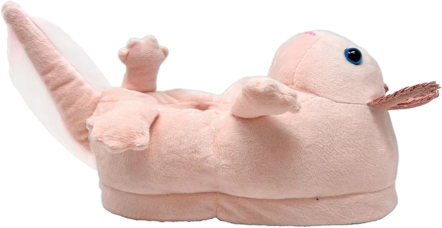 ooohyeah Kids Fuzzy Funny Animal Slippers, Cute Non-Slip Winter Warm House Shoes for Boys & Girls, Shoe Size 1-4