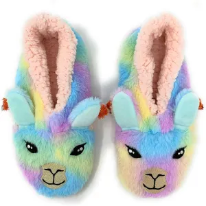 ooohyeah Women’s Funny Fuzzy Animal Slippers, Cute Cozy Non-Slip House Slippers for Women, Manatee Splash
