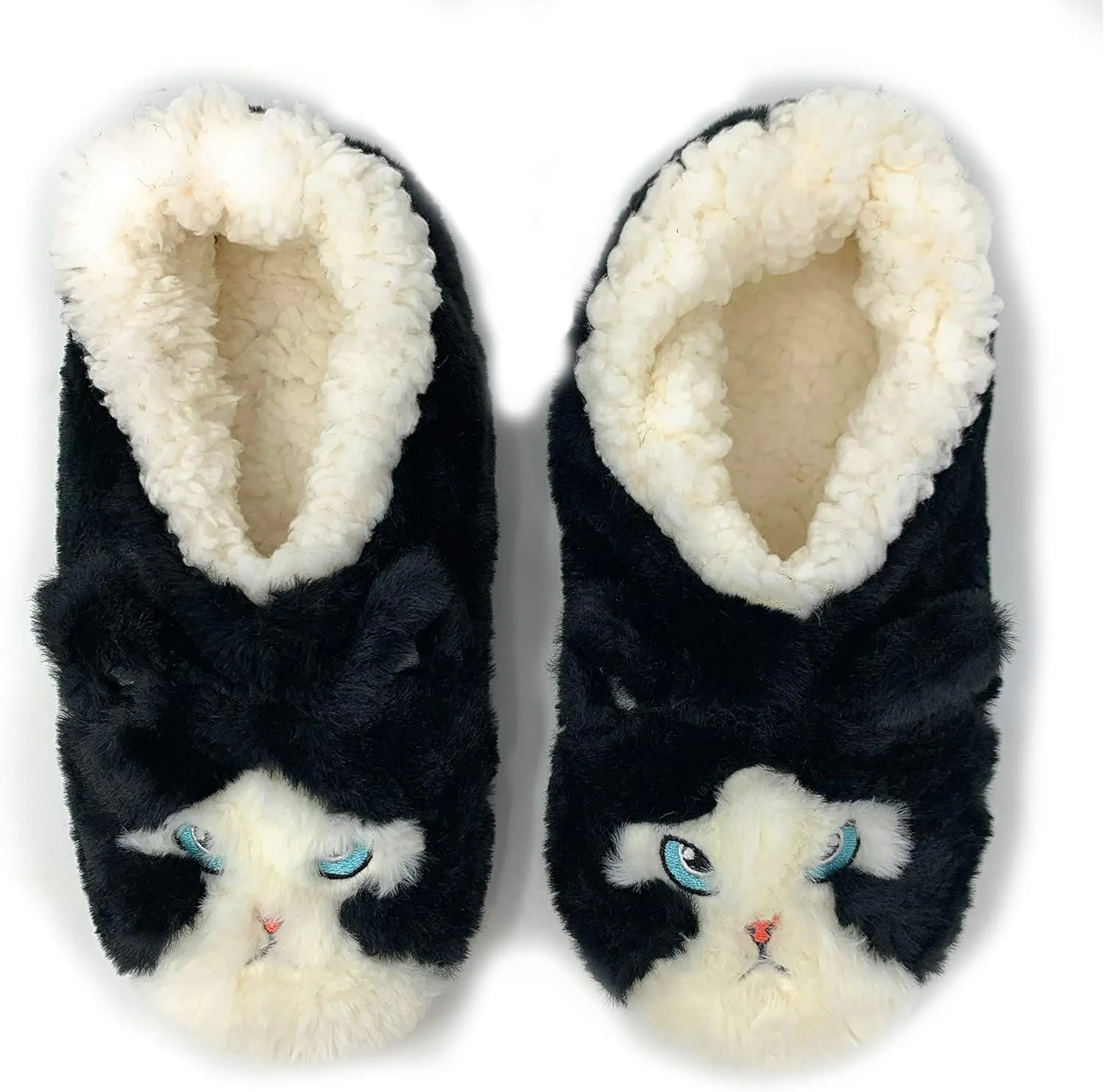 ooohyeah Women’s Funny Fuzzy Animal Slippers, Cute Cozy Non-Slip House Slippers for Women, Manatee Splash