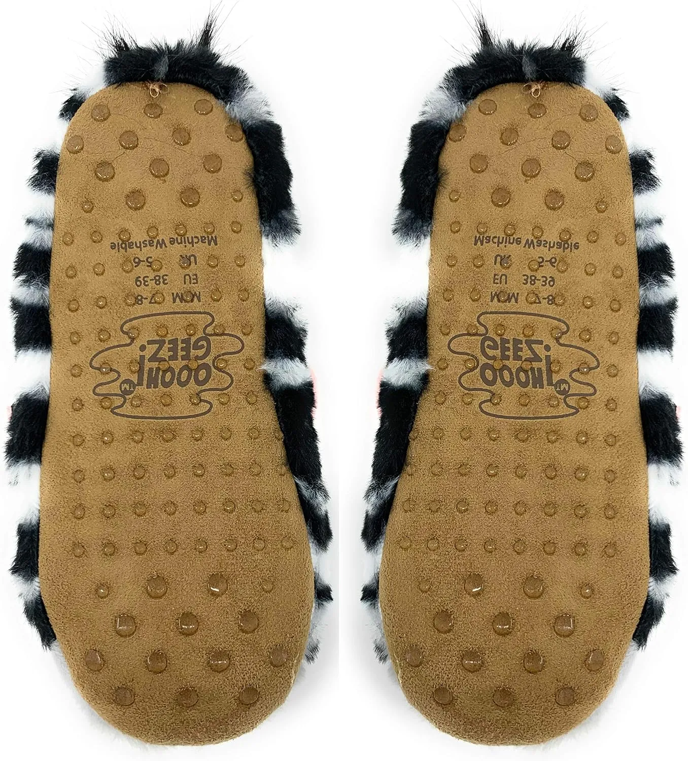ooohyeah Women’s Funny Fuzzy Animal Slippers, Cute Cozy Non-Slip House Slippers for Women, Manatee Splash