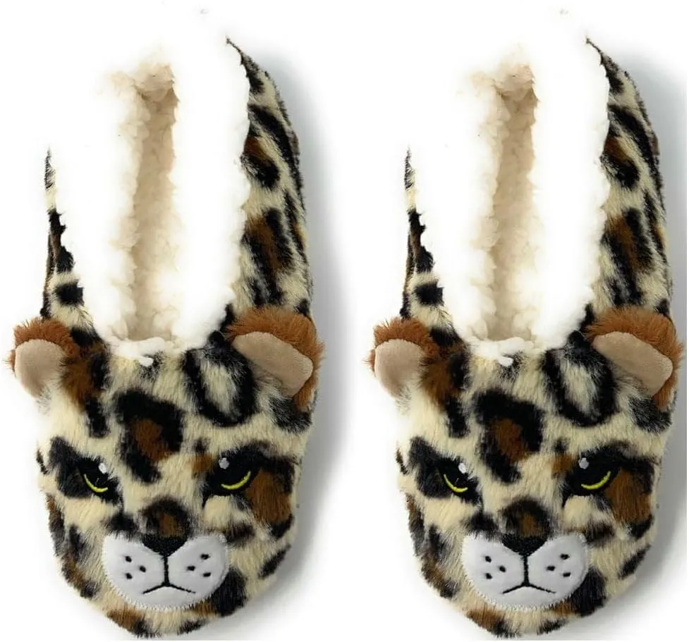 ooohyeah Women’s Funny Fuzzy Animal Slippers, Cute Cozy Non-Slip House Slippers for Women, Manatee Splash