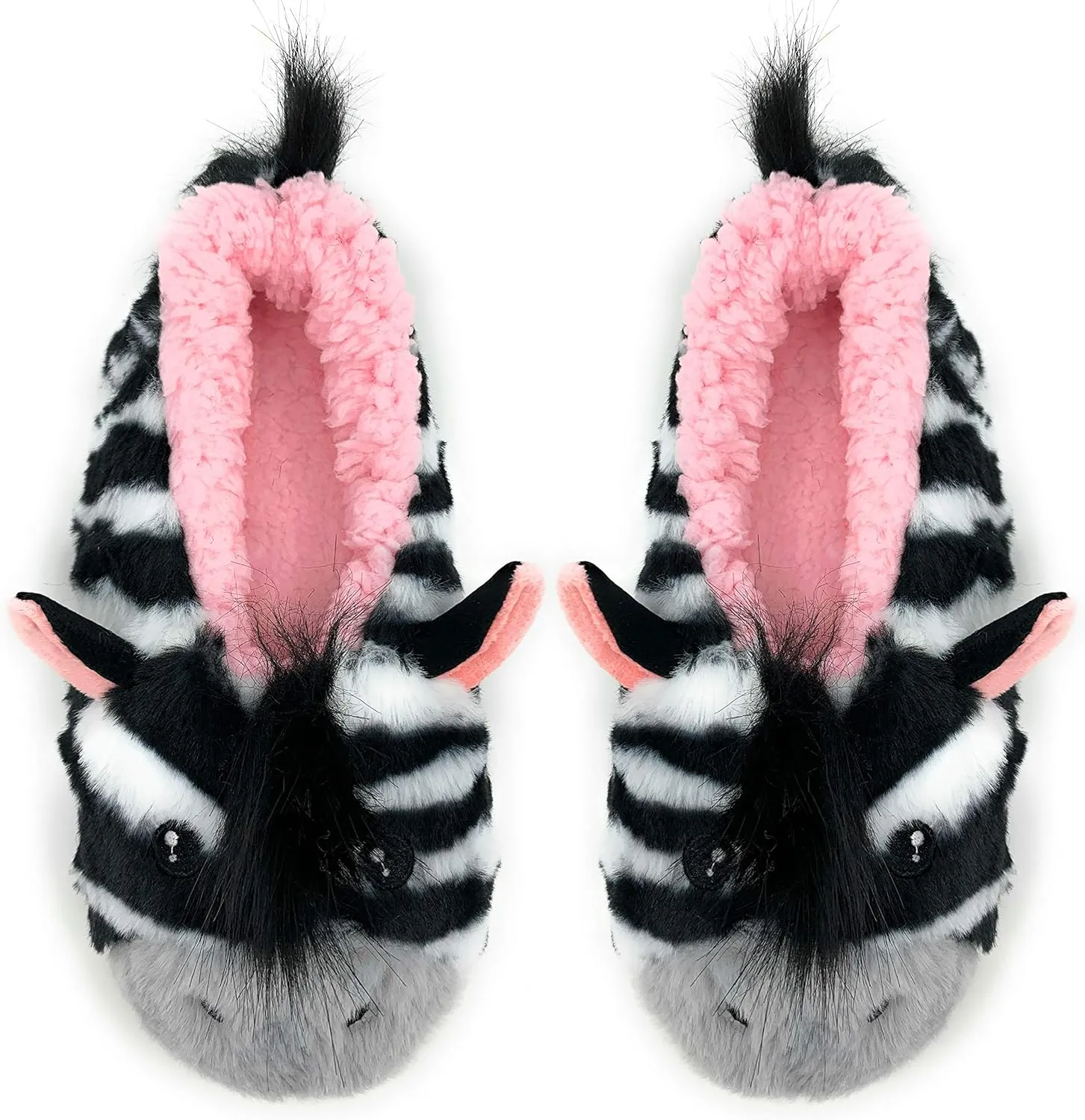 ooohyeah Women’s Funny Fuzzy Animal Slippers, Cute Cozy Non-Slip House Slippers for Women, Manatee Splash
