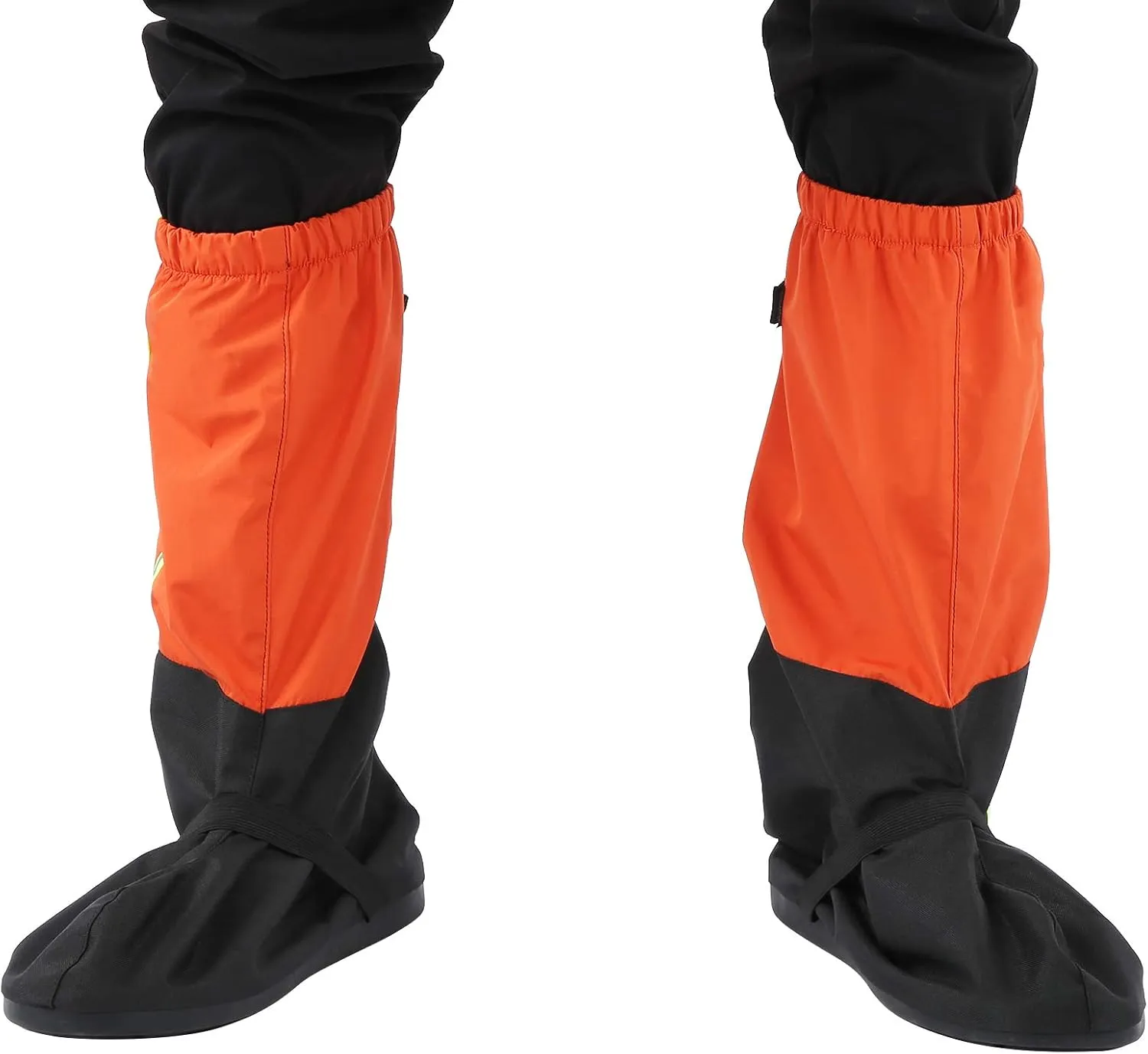 Outdoor Tube All Wrap Sandproof Shoe Covers for Hiking with Sole Texture and Night Reflective Band, Includes Net for Storage