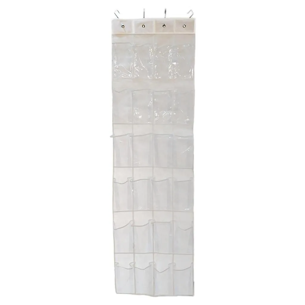 Over The Door Shoe Organizer Pockets Shoe Rack Clear Hanging Holder For Bedroom