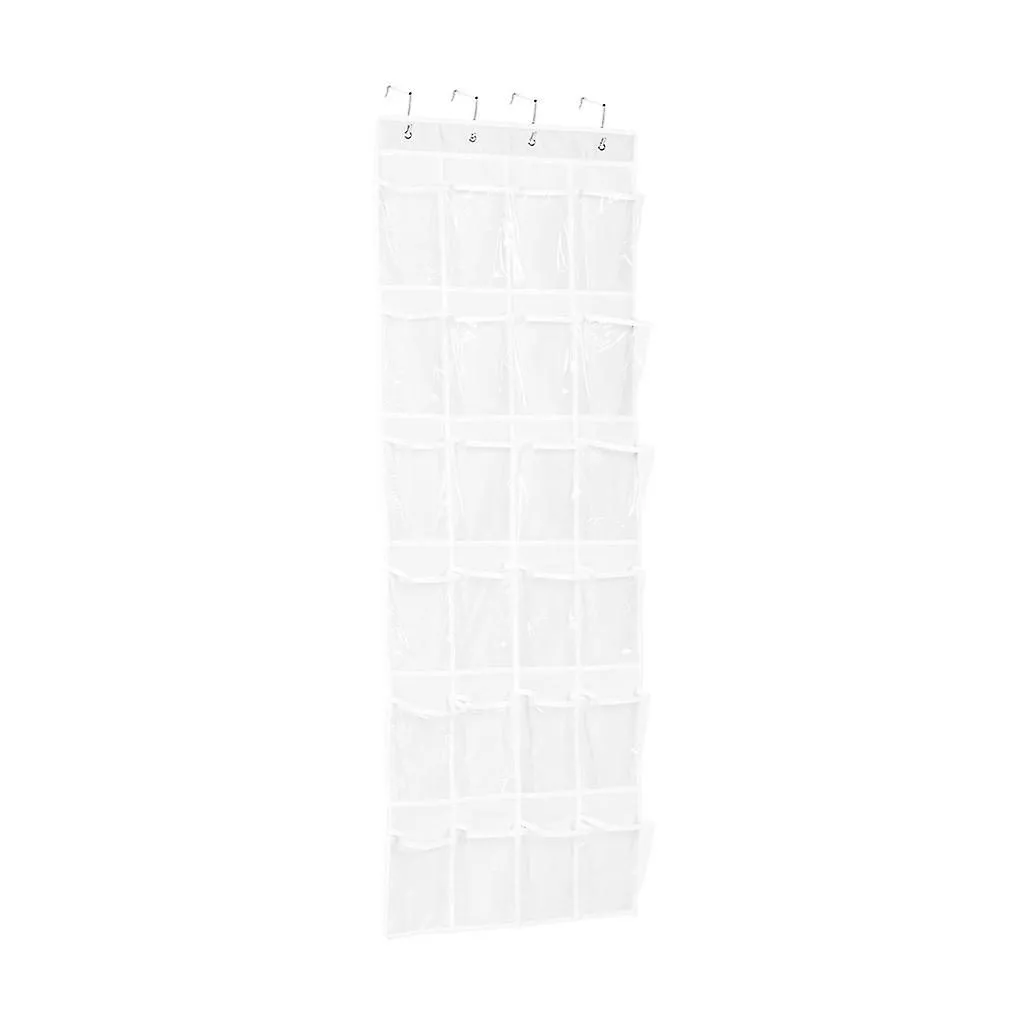 Over The Door Shoe Organizer Pockets Shoe Rack Clear Hanging Holder For Bedroom