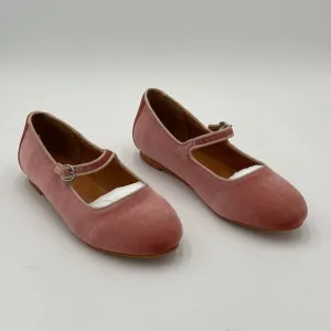 Pazzion Pink Cute Closed Toe Mary Jane Flats Strappy Slip On Pumps Walking Shoes