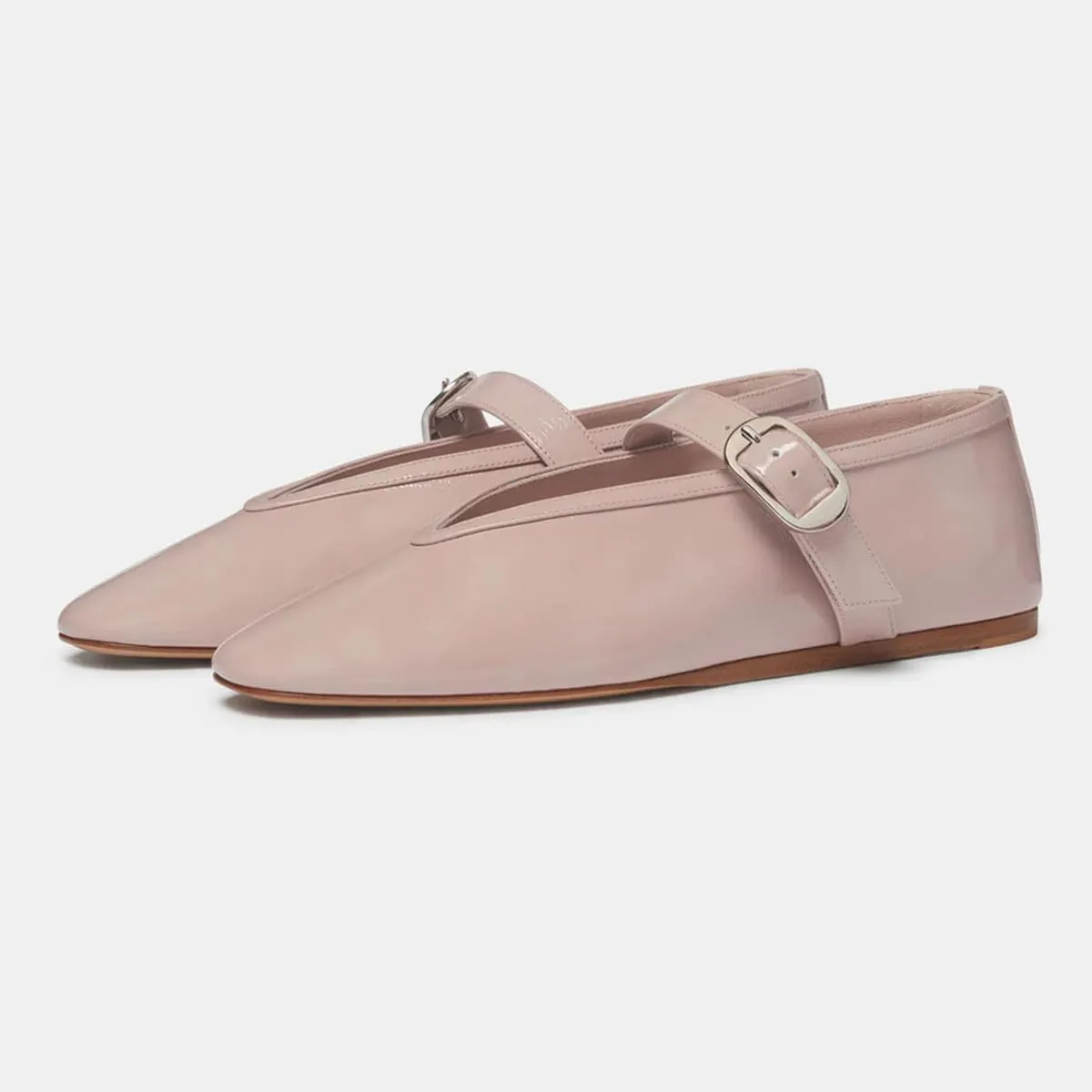 Pazzion Women's Cute Easy Buckle Strap Mary Jane Flats Closed Rounded Toe V Cut Flat Shoes for School Ballroom Dress Size 4-16 US