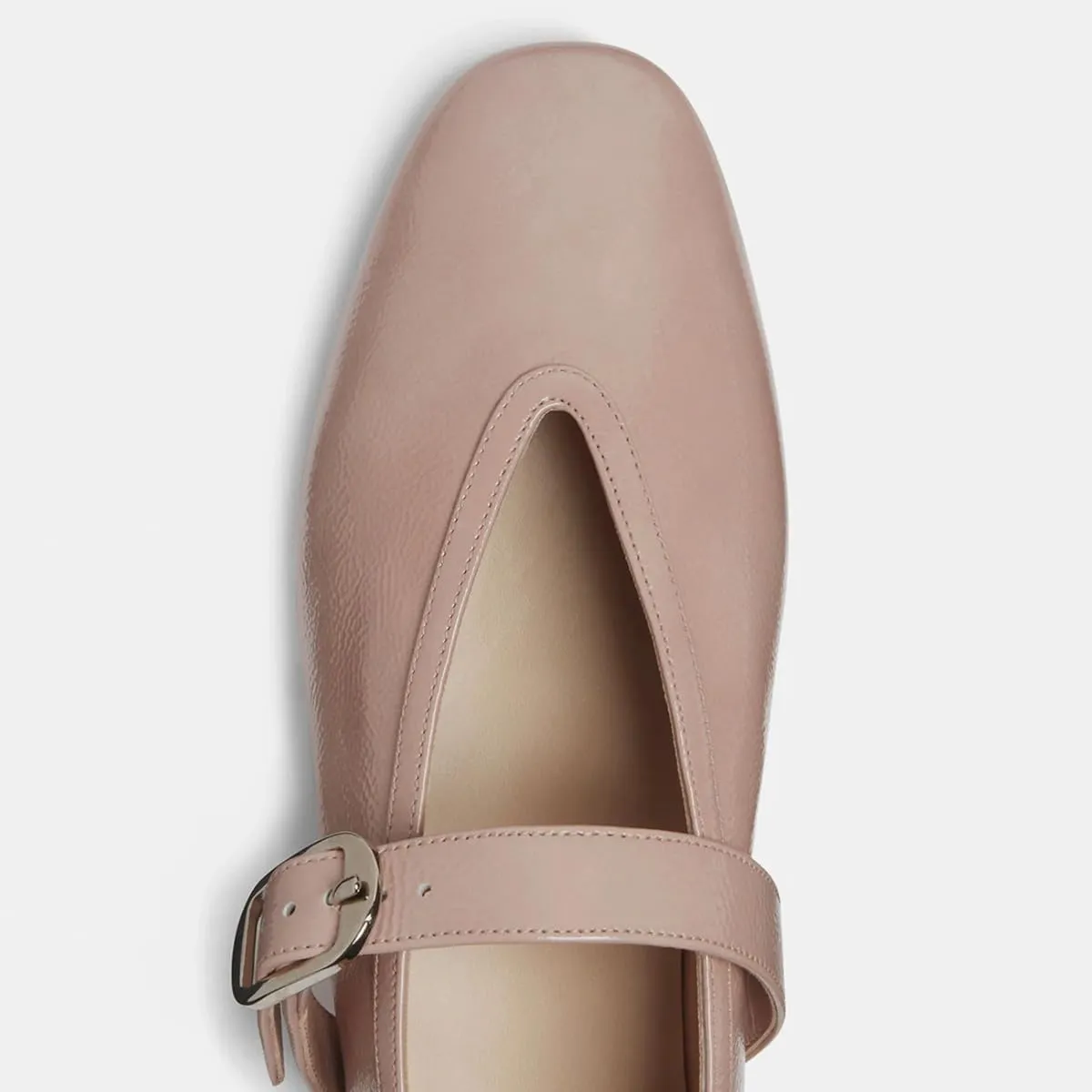 Pazzion Women's Cute Easy Buckle Strap Mary Jane Flats Closed Rounded Toe V Cut Flat Shoes for School Ballroom Dress Size 4-16 US