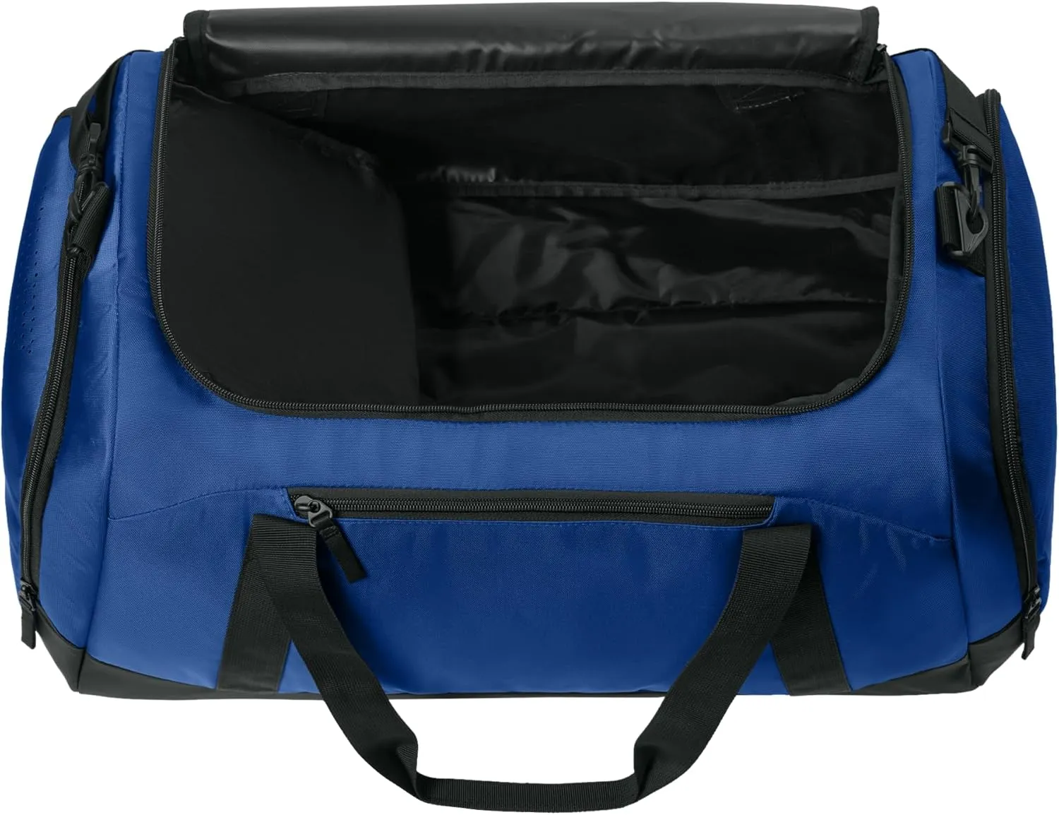 Personalized Large Sports Duffel Gym Bag for Women with Shoe Compartment, Durable Duffle Bag for Travel and Fitness, Spacious Storage, Adjustable Strap (Custom Upload, Blue)
