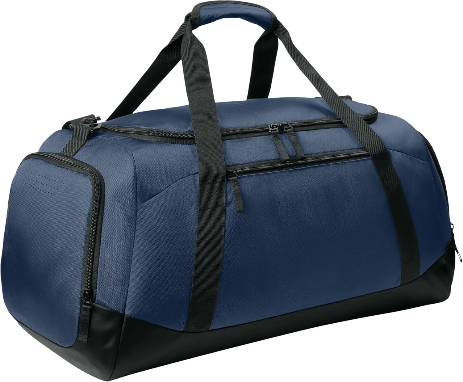 Personalized Large Sports Duffel Gym Bag for Women with Shoe Compartment, Durable Duffle Bag for Travel and Fitness, Spacious Storage, Adjustable Strap (Custom Upload, Navy)