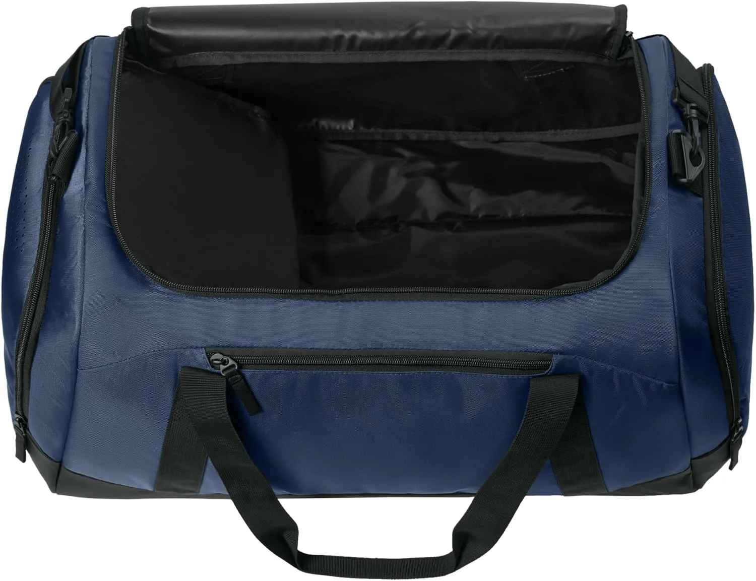 Personalized Large Sports Duffel Gym Bag for Women with Shoe Compartment, Durable Duffle Bag for Travel and Fitness, Spacious Storage, Adjustable Strap (Custom Upload, Navy)