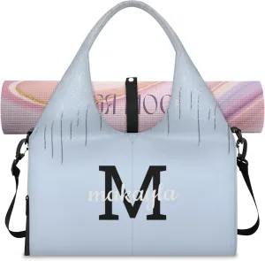 Personalized Yoga Mat Tote Bag for Workout, Pilates,Travel, Beach and Gym Custom Sports Gym Duffle Bag with Name