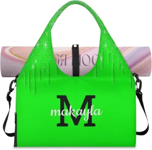 Personalized Yoga Mat Tote Bag for Workout, Pilates,Travel, Beach and Gym Custom Sports Gym Duffle Bag with Name
