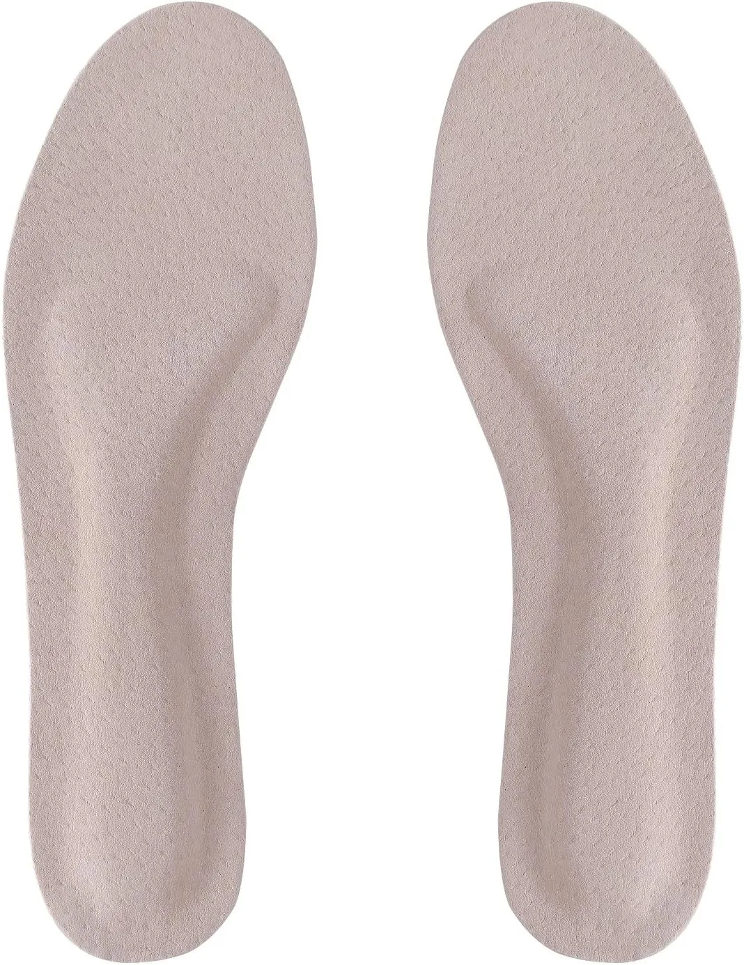 Pigskin Leather Shoe Insoles for Women, Self-Adhesive Barefoot Shoe Inserts for High Heels, Dress Shoes Sandals Flats and Boots, Sockless Shoe Liners Anti-Slip and Ultra-Absorbent, 1 Pair