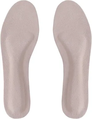 Pigskin Leather Shoe Insoles for Women, Self-Adhesive Barefoot Shoe Inserts for High Heels, Dress Shoes Sandals Flats and Boots, Sockless Shoe Liners Anti-Slip and Ultra-Absorbent, 1 Pair