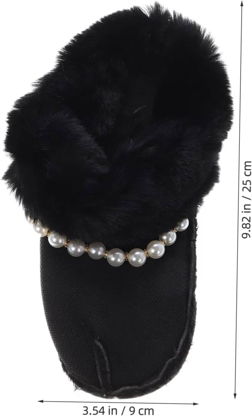 Plush Liner Goo Checker Clog Heel Hole Furry Woman Soles Shoe Inserts Women Socks Sandals Liners Fuzzy