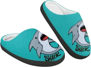 Plush Slippers for Kids House Warm Cozy Fuzzy Non-Slip Cotton Breathable Winter Slippers for Toddler Boys Girls US 9-15