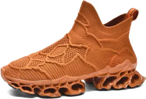 Poramea Mens Slip on Loafers Walking Tennis Shoes Laceless Running Blade Sneakers Mesh Trail Jogging Casual Athletic