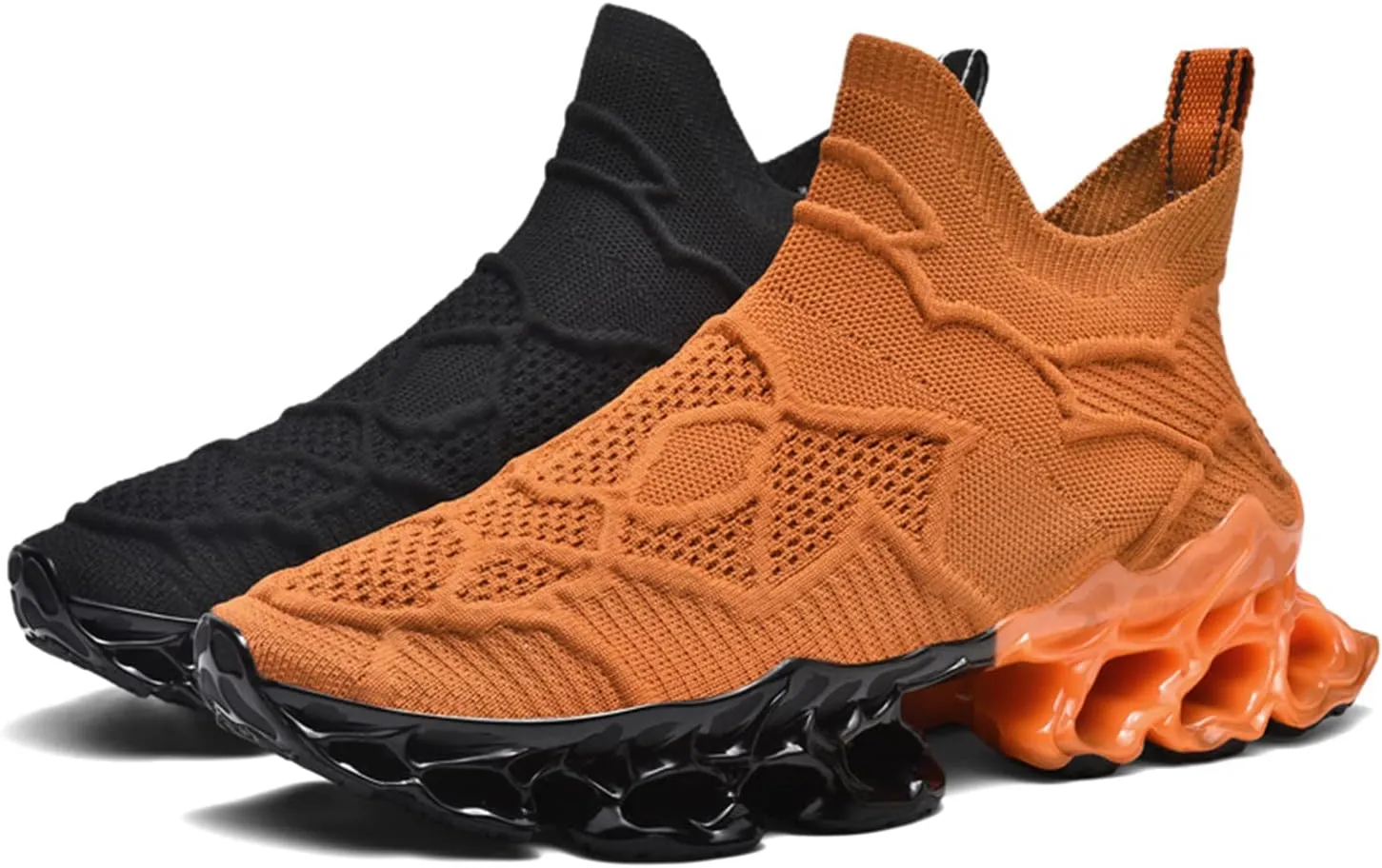 Poramea Mens Slip on Loafers Walking Tennis Shoes Laceless Running Blade Sneakers Mesh Trail Jogging Casual Athletic