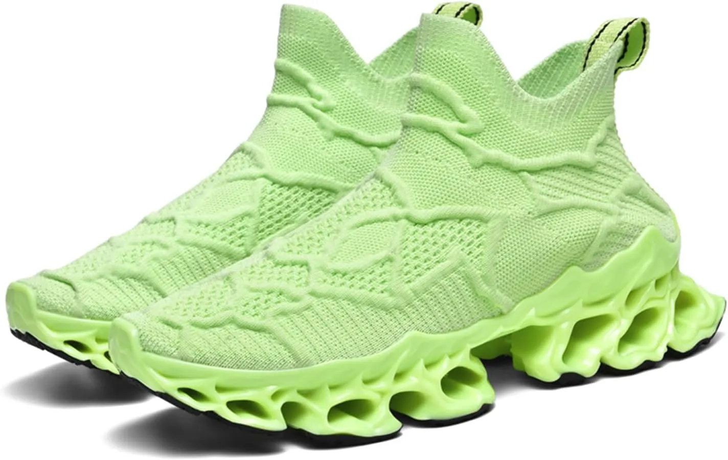 Poramea Mens Womens Slip on Loafers Walking Tennis Shoes Laceless Jogging Blade Sneakers Unisex Mesh Trail Running Casual Athletic