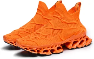 Poramea Mens Womens Slip on Loafers Walking Tennis Shoes Laceless Jogging Blade Sneakers Unisex Mesh Trail Running Casual Athletic