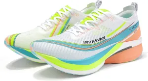 Professional Marathon Carbon Fiber Running Shoes for Men Breathable Ultra Lightweight Shock Absorbent Sports Shoes