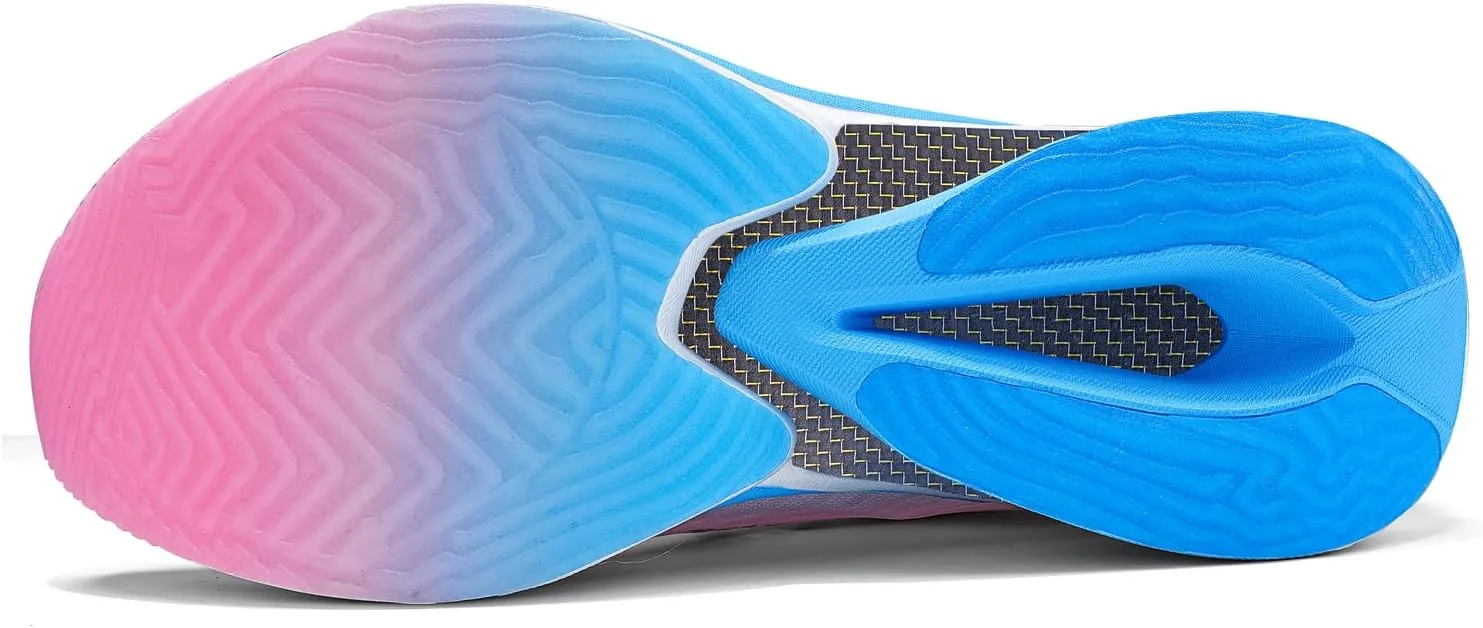 Professional Marathon Carbon Fiber Running Shoes for Men Breathable Ultra Lightweight Shock Absorbent Sports Shoes