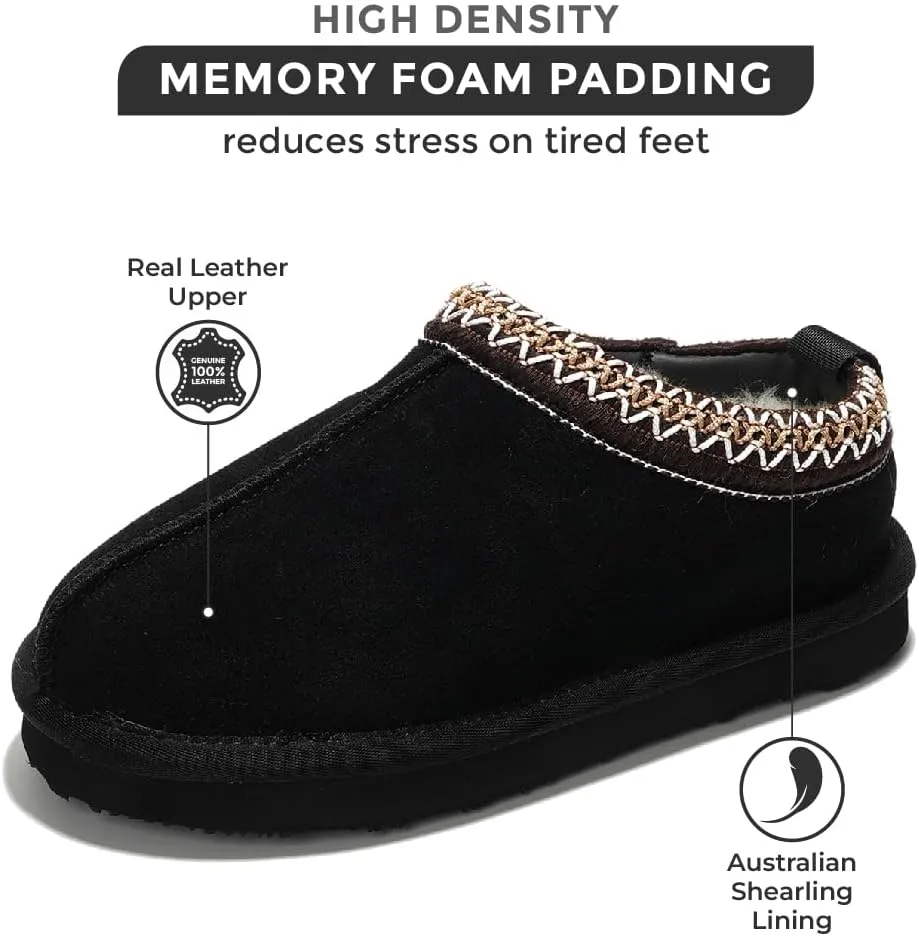 Project Cloud Australian Shearling Slippers for Kids - Memory Foam Fuzzy & Non-Slip Fluffy Slippers Girls Footwear & Boys Footwear, Kids Unisex Shoe (Dream Warm)