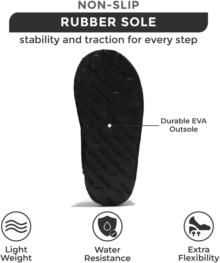 Project Cloud Australian Shearling Slippers for Kids - Memory Foam Fuzzy & Non-Slip Fluffy Slippers Girls Footwear & Boys Footwear, Kids Unisex Shoe (Dream Warm)