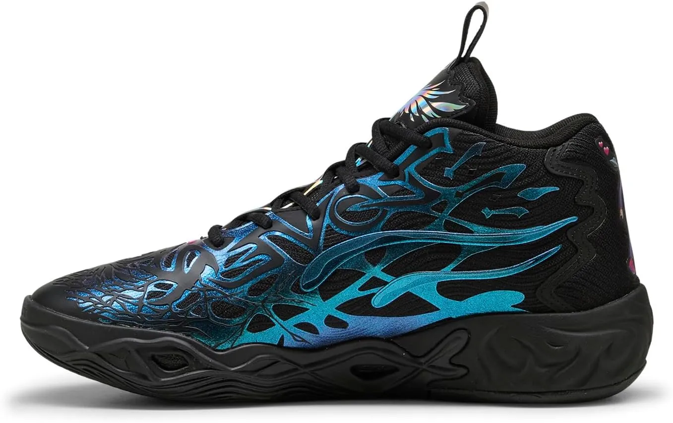 Puma Mens LaMelo Ball MB.04 Reflections Black Athletic Basketball Shoes 10