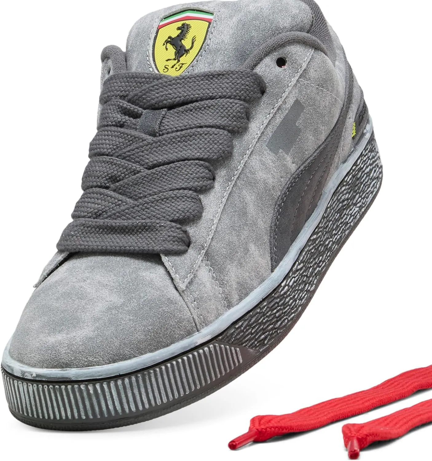 PUMA Mens Scuderia Ferrari Suede XL Desert Motorsport Inspired Sneakers Shoes
