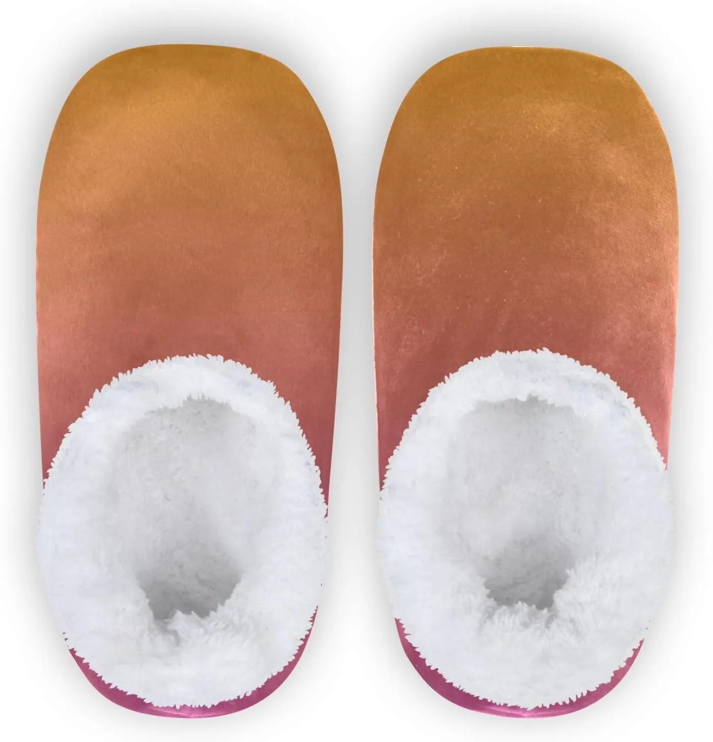 Purple Rose Gradient House Slippers Non-Slip Soft Comfy Slippers for Wedding