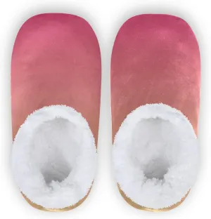 Purple Rose Gradient House Slippers Non-Slip Soft Comfy Slippers for Wedding