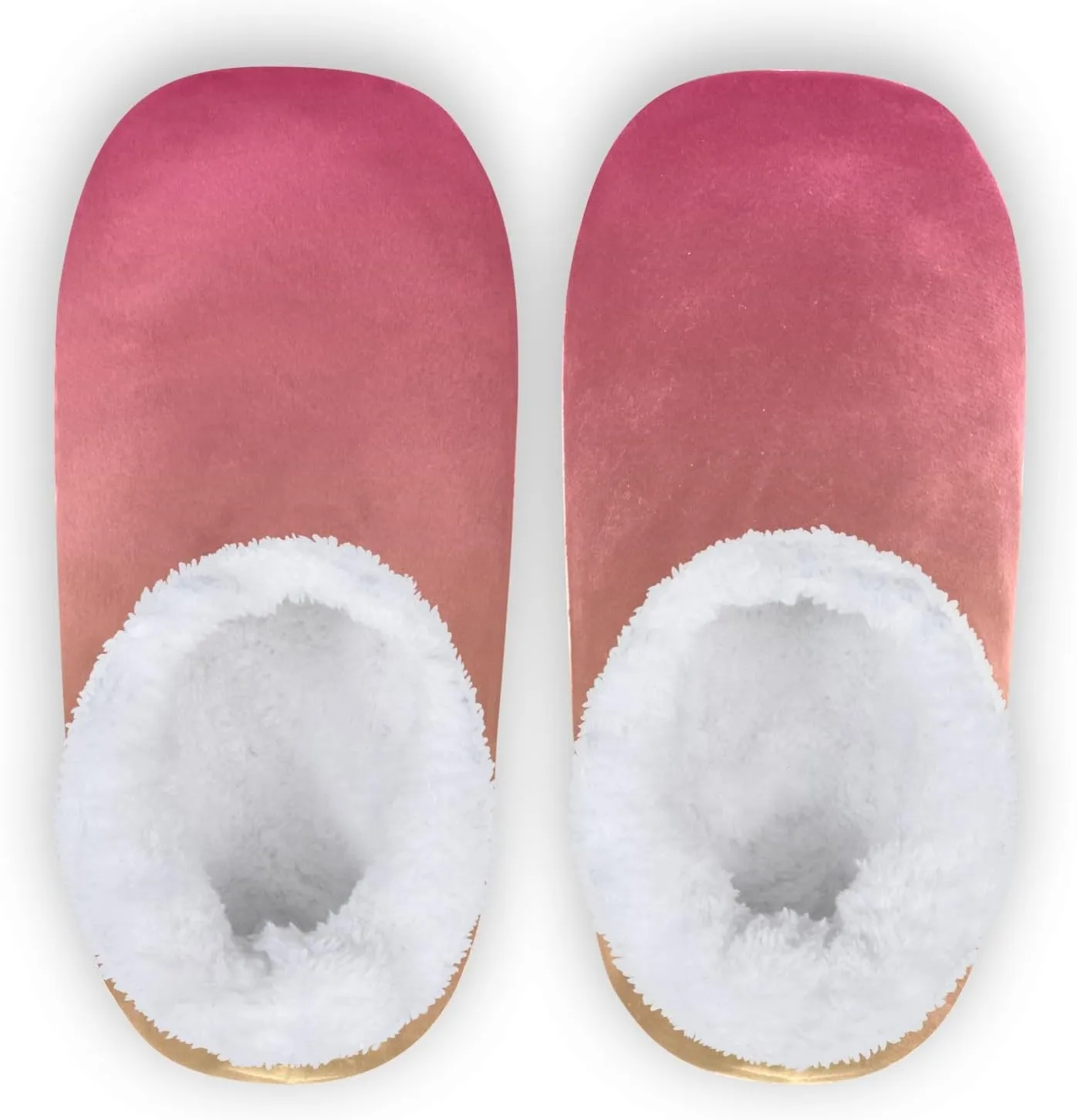 Purple Rose Gradient House Slippers Non-Slip Soft Comfy Slippers for Wedding