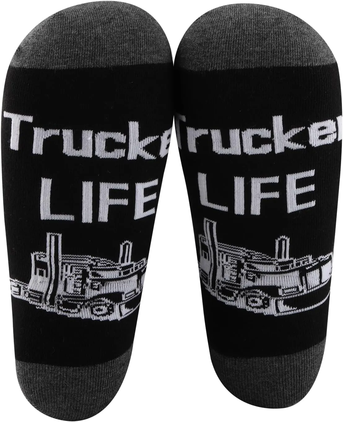 PXTIDY 1 Pairs Lady Trucker Sock Lady Trucker Life Truck Driving Gifts Womens Female Truck Driver Sock Truck Driver Dad Gifts