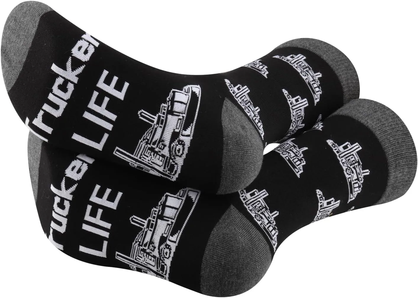 PXTIDY 1 Pairs Lady Trucker Sock Lady Trucker Life Truck Driving Gifts Womens Female Truck Driver Sock Truck Driver Dad Gifts