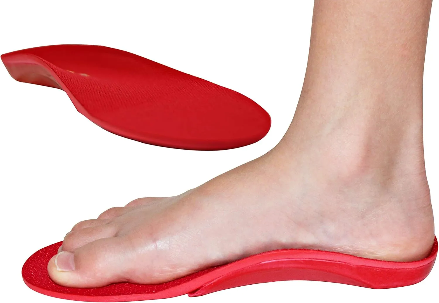 Red Orthotic Sports Insole by KidSole -- Lightweight Soft & Sturdy Orthotic Technology For Active Children With Flat Feet and Other Arch Support Problems (US Kids Sizes 4-6 (24 CM))