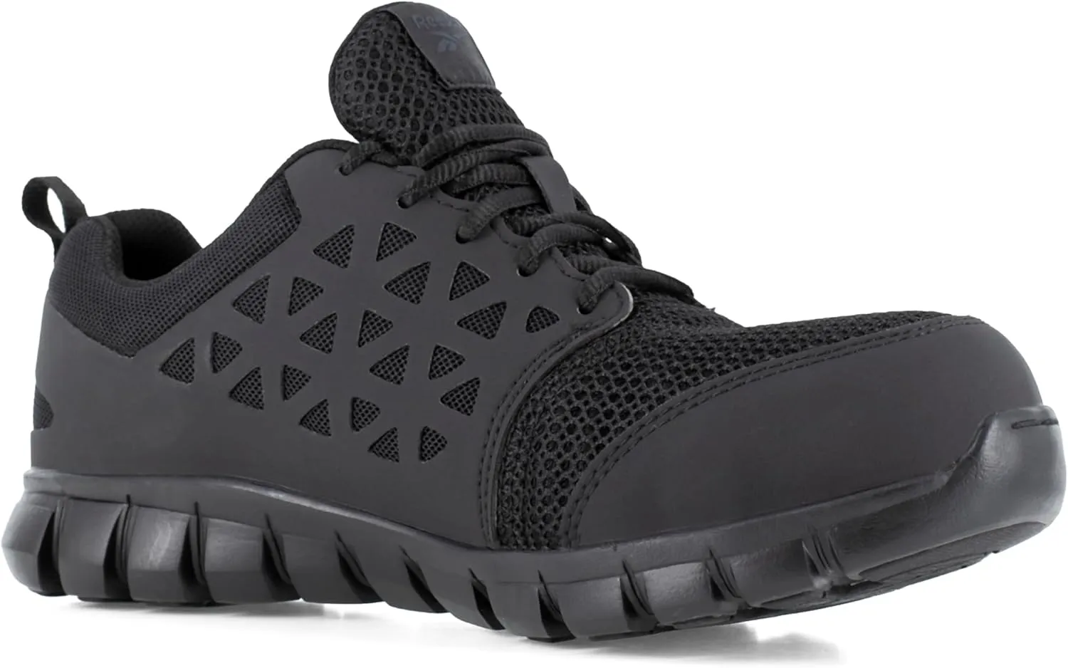 Reebok Men's Rb409 Sublite Cushion Work Safety Athletic Composite Toe Shoe Black Industrial & Construction