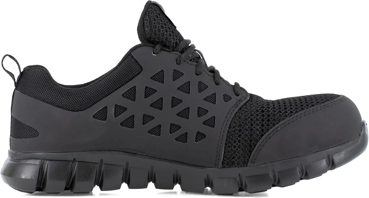 Reebok Men's Rb409 Sublite Cushion Work Safety Athletic Composite Toe Shoe Black Industrial & Construction