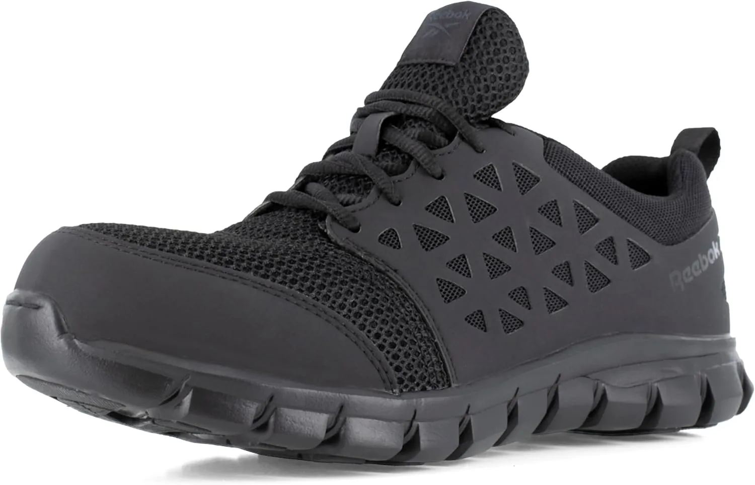 Reebok Men's Rb409 Sublite Cushion Work Safety Athletic Composite Toe Shoe Black Industrial & Construction