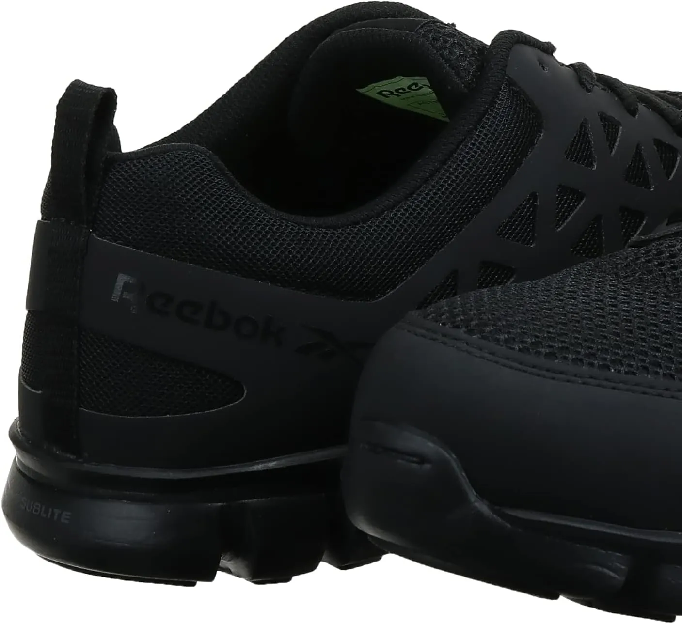 Reebok Men's Rb409 Sublite Cushion Work Safety Athletic Composite Toe Shoe Black Industrial & Construction