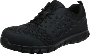 Reebok Men's Rb409 Sublite Cushion Work Safety Athletic Composite Toe Shoe Black Industrial & Construction