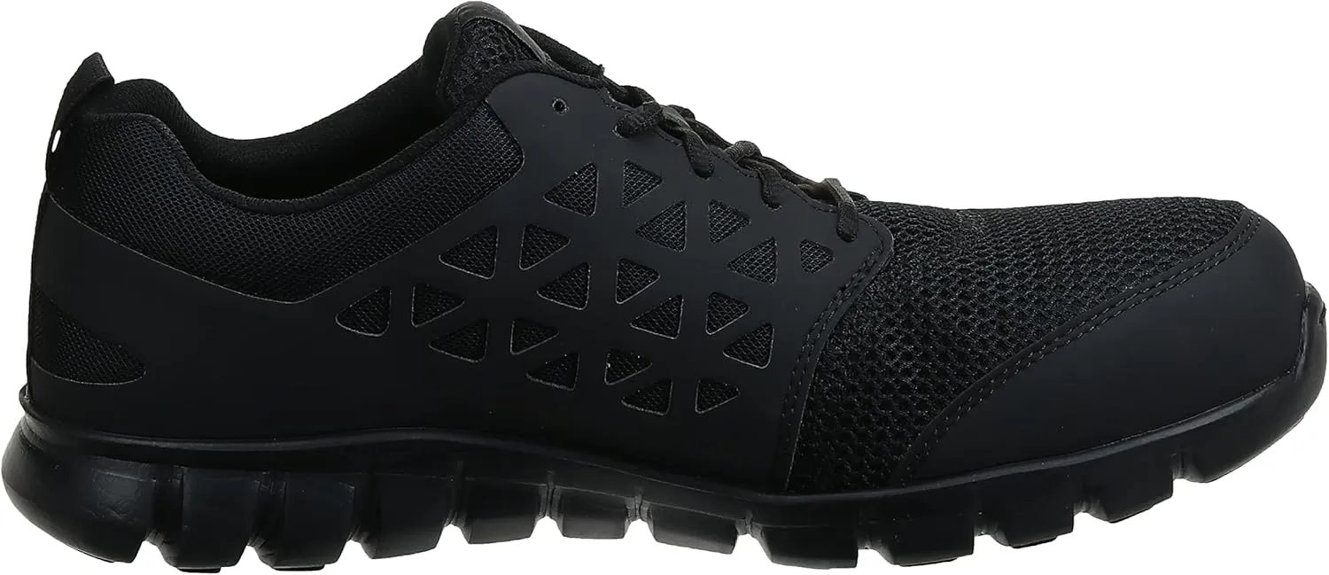 Reebok Men's Rb409 Sublite Cushion Work Safety Athletic Composite Toe Shoe Black Industrial & Construction