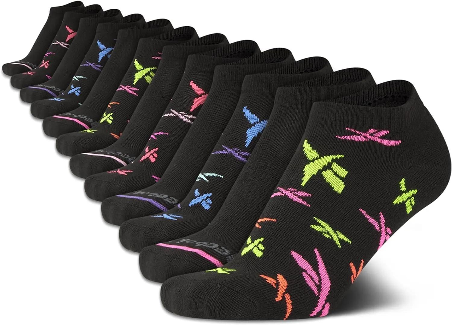 Reebok Women's Athletic Socks - Performance Low Cut Socks (12 Pack)