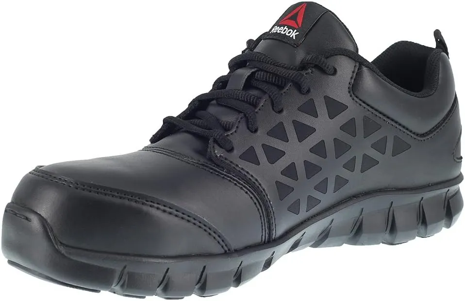 Reebok Work Men's Athletic Steel Shoe White RB4443 Sublite Work Safety Toe