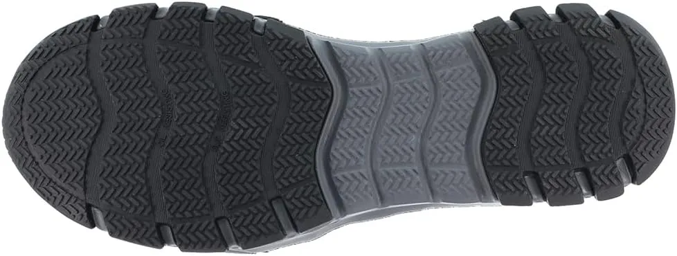 Reebok Work Men's RB4015 Sublite Athletic Soft Toe Work Shoe Black with Grey Trim Safety
