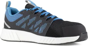 Reebok Work Men's RB4314 Fusion Flexweave Safety Composite Toe Athletic Work Shoe Black&Blue, Black, 11 Wide