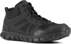 Reebok Work Men's Rb8405 Sublite Cushion Tactical Mid Cut Soft Toe Shoe Black Military